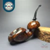 HS Studio XL Smooth Asymmetric Freehand Estate Briar Pipe, Unsmoked