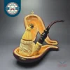 Mesut XL Whirling Dervishes Oom Paul w/ Cap Estate Block Meerschaum Pipe, Turkish Estates