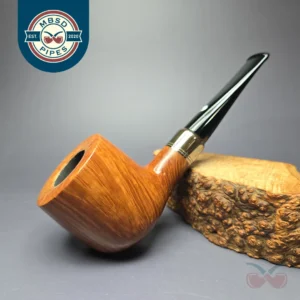 Cavicchi CCCCC Grade Smooth Billiard w/ Silver Estate Briar Pipe, Italian Estates