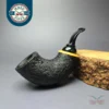 HS Studio Sandblasted Reverse Calabash Nosewarmer Estate Briar Pipe, Unsmoked