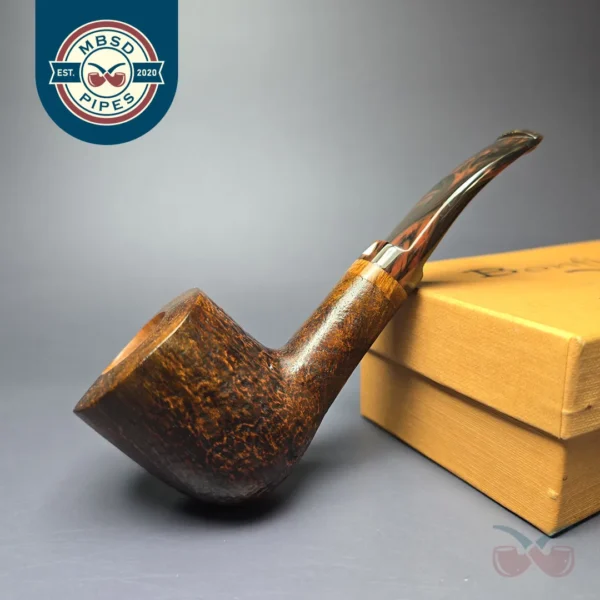 Bonfiglioli 1998 CORPS Sandblasted Billiard Estate Briar Pipe, Unsmoked
