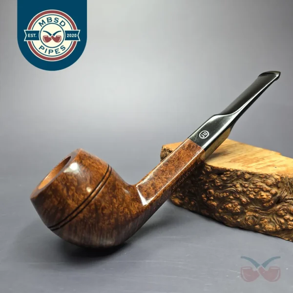 James Upshall P Grade Group 6 Smooth Bulldog Estate Briar Pipe, Unsmoked