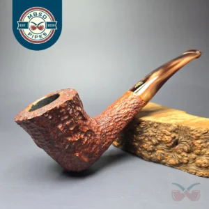 Savinelli Estella Rusticated Freehand Estate Briar Pipe, Unsmoked