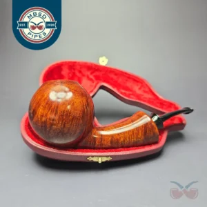 SU Pipes Large Smooth Brandy Handmade Briar Pipe, New