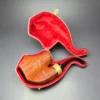SU Pipes Sandblasted "Fuji" Volcano w/ Boxwood Handmade Briar Pipe, New - Image 2