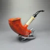 SU Pipes Smooth Pickaxe w/ Oxhorn Handmade Briar Pipe, New - Image 2