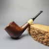 MBSD Briars by Piero Vitale Sienna Contrast Smooth Billiard w/ Olivewood Briar Pipe, New - Image 2