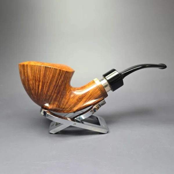 Poul Winslow Grade B Smooth Dublin w/ Silver Estate Briar Pipe, Unsmoked - Image 2
