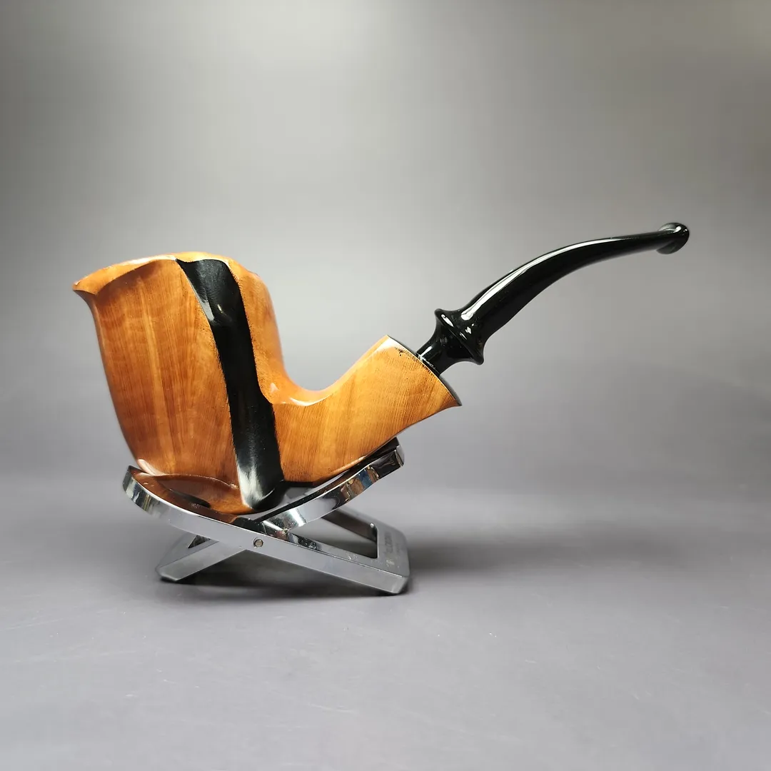 Nording Spiral Natural Smooth Freehand Estate Briar Pipe, Unsmoked - Image 2