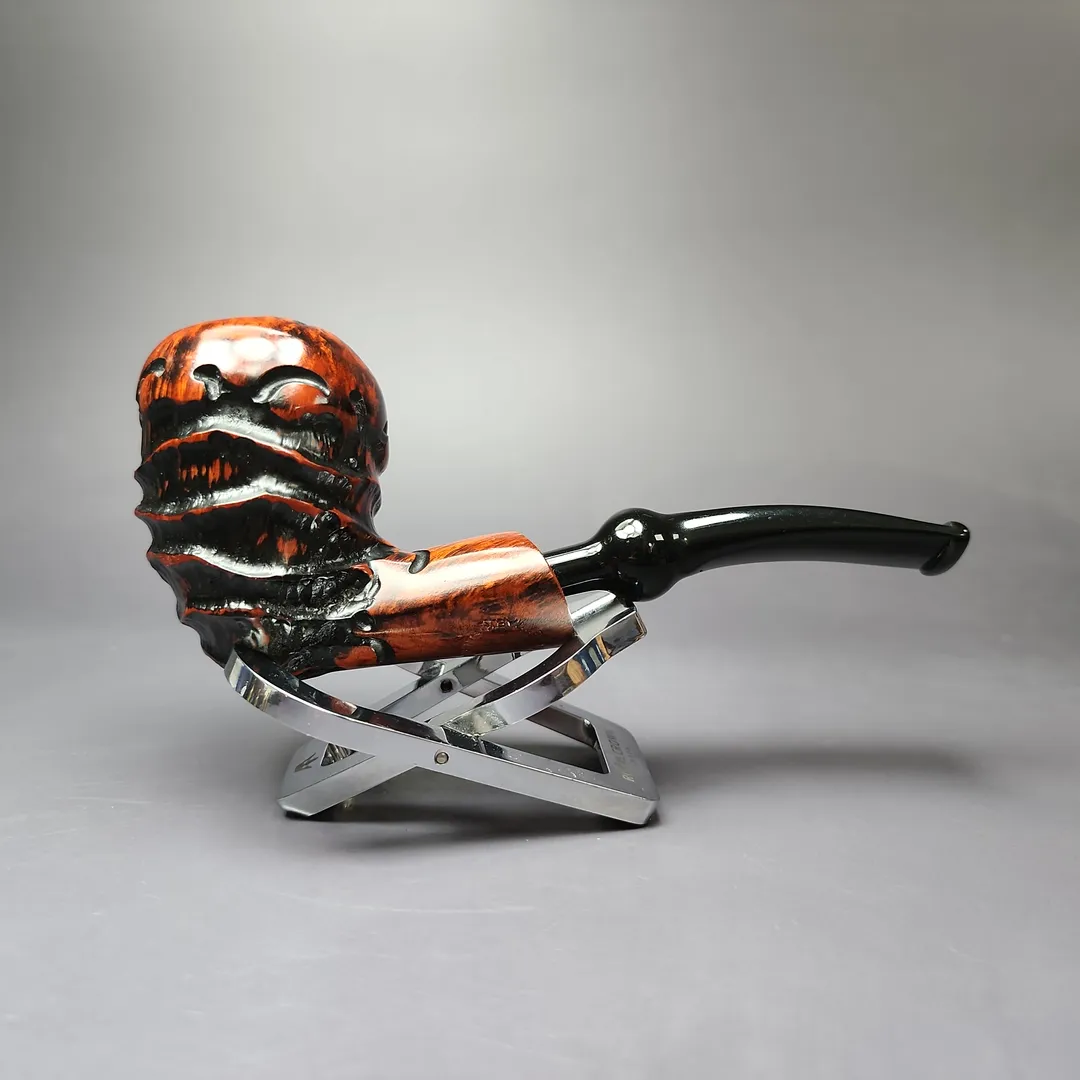 Nording Abstract Partially Rusticated Freehand Estate Briar Pipe, Unsmoked - Image 2