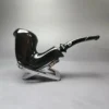 Nording Black Smooth Freehand Estate Briar Pipe, Unsmoked - Image 2