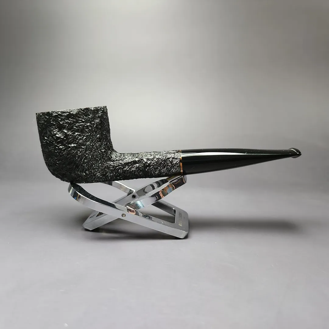 Sean Reum Glacier Partially Rusticated Pot Estate Briar Pipe, Unsmoked - Image 2