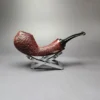 HS Studio Sandblasted Brandy w/ Reverse Calabash Estate Briar Pipe, Unsmoked - Image 2