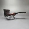 James Upshall Bark Group 6 Partially Rusticated Skater Estate Briar Pipe, Unsmoked - Image 2