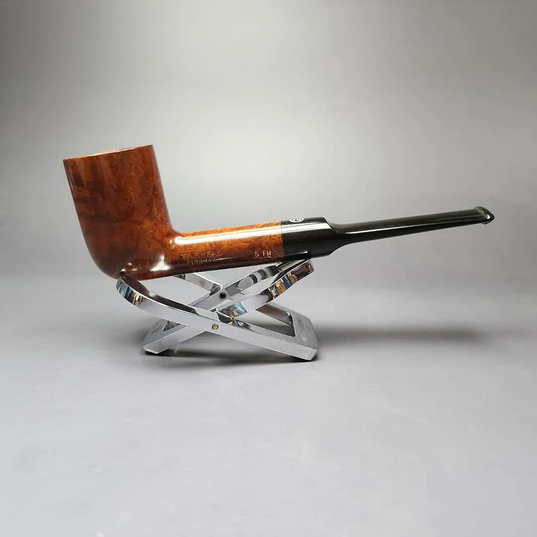 James Upshall Tilshead 6FH Handmade Rusticated Estate Briar Pipe, Unsmoked - Image 2