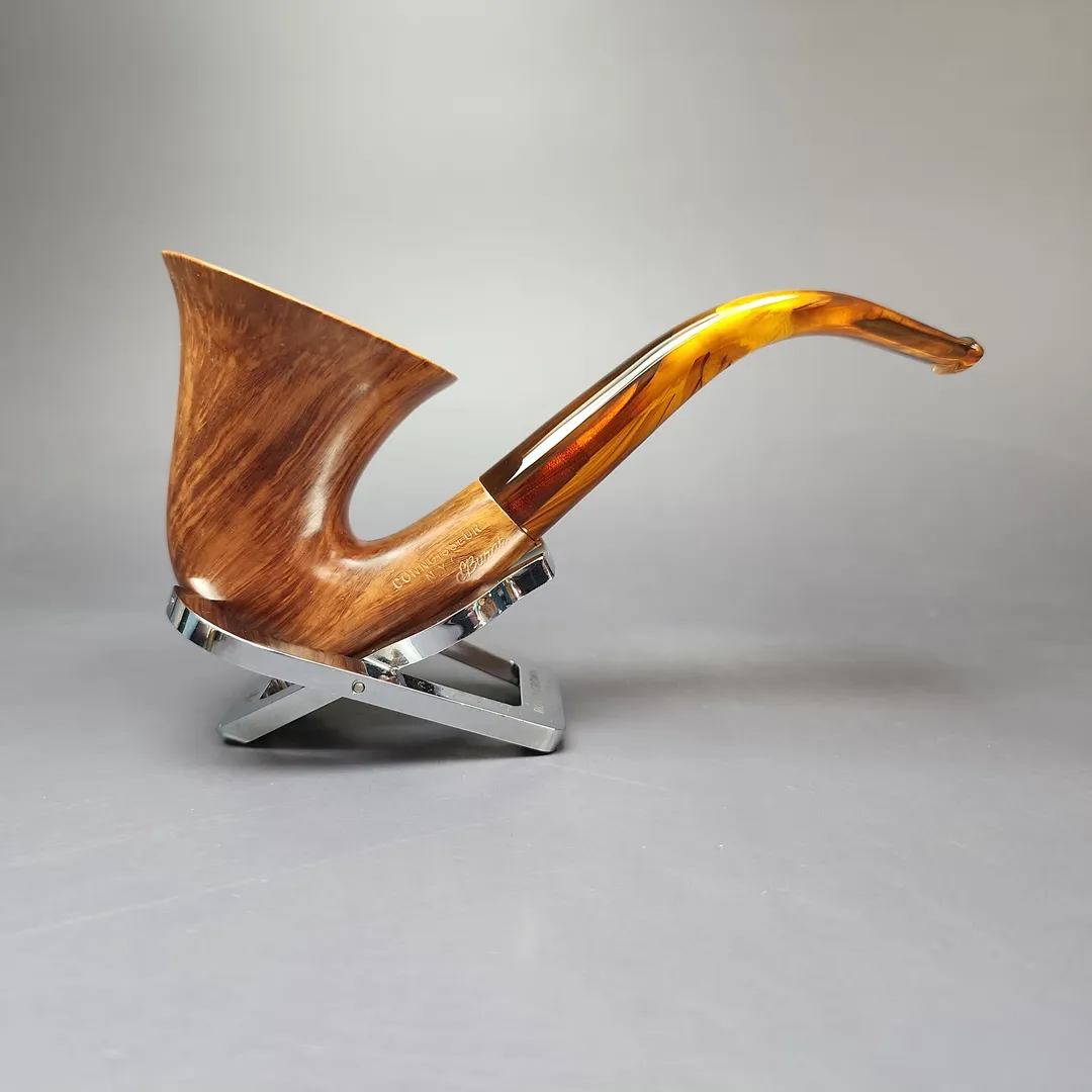 Ed Burak Connoisseur Smooth Bell Calabash Estate Briar Pipe, American Estates - Image 2