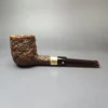 Castello Sea Rock Briar KK 15P Rusticated Billiard Estate Briar Pipe, Italian Estates - Image 2