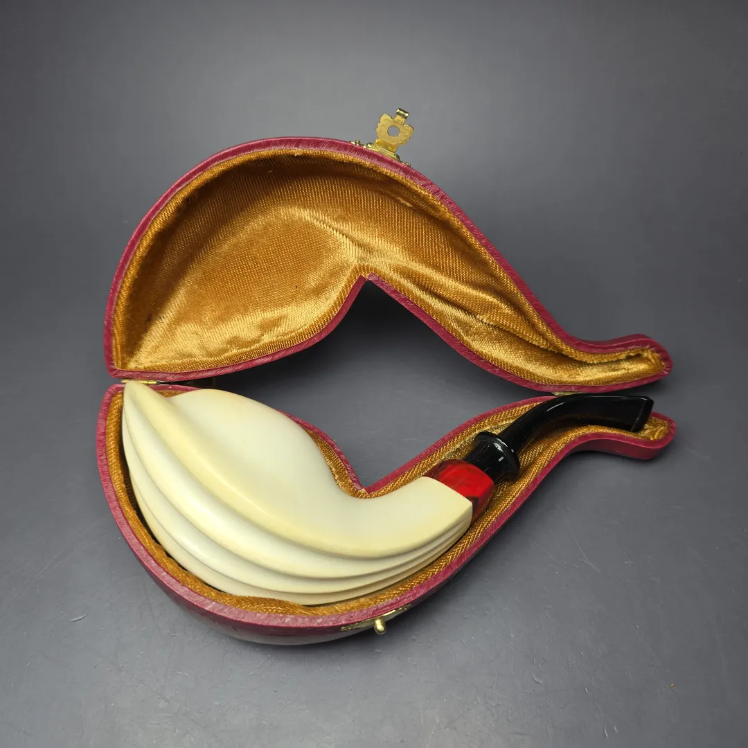 Fikri Baki XL Smooth Whale Estate Block Meerschaum Pipe, Turkish Estates - Image 2