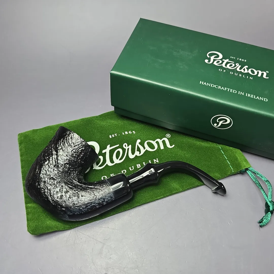 Peterson 2025 Halloween Pipe XL315 Sandblasted Calabash Briar Pipe, P-Lip, New - Image 2