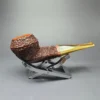 Walt Cannoy 10th Anniversary Cardinal House Munn Rusticated Bulldog Handmade Briar Pipe, New - Image 2