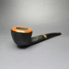 Savinelli Punto Oro Mister G 316 KS Sandblasted Pot Estate Briar Pipe, Italian Estates 6mm - Image 2