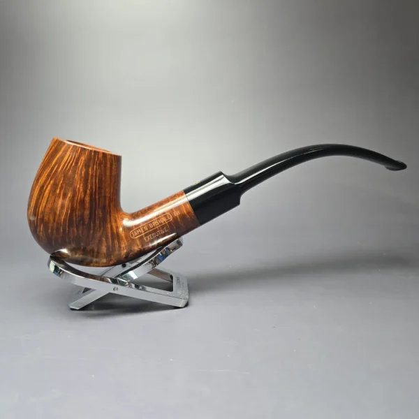 James Upshall Empire Executive Smooth Magnum Bent Billiard Estate Briar Pipe, Unsmoked - Image 2