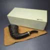 Mike Butera Antique 51G, Group 4 Sandblasted Dublin Briar Pipe, Unsmoked - Image 2