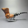 Uhle's XL Smooth Freehand w/ Vulcanite Mount Estate Briar Pipe, Danish Estates - Image 2