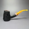 Neerup XL Sandblasted Volcano w/ Zebrawood Estate Briar Pipe, Danish Estates - Image 2