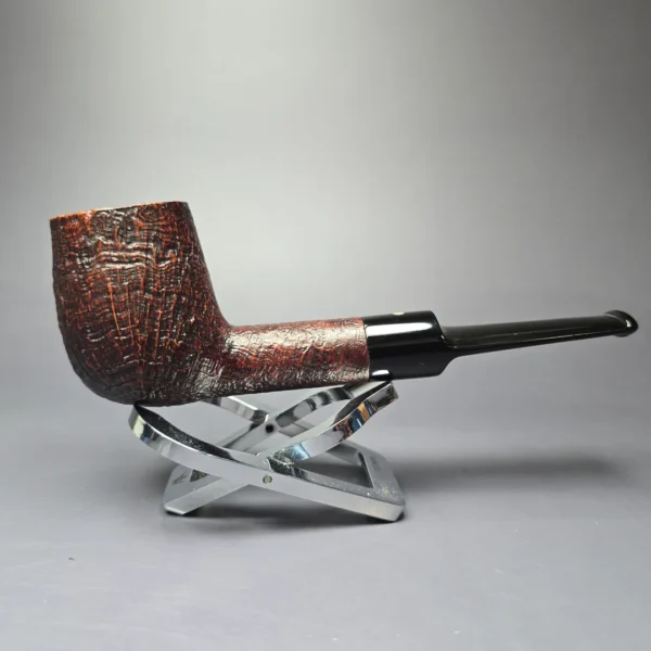 Ashton Pebble Grain LX Sandblasted Billiard Estate Briar Pipe, English Estates - Image 2