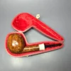 SU Pipes Smooth Apple w/ Antique Bakelite Handmade Briar Pipe, New - Image 2