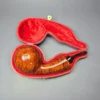 SU Pipes Large Smooth Brandy Handmade Briar Pipe, New - Image 2
