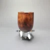 MBSD Briars by Piero Vitale Sienna Contrast Smooth Billiard w/ Zebrawood Briar Pipe, New - Image 3
