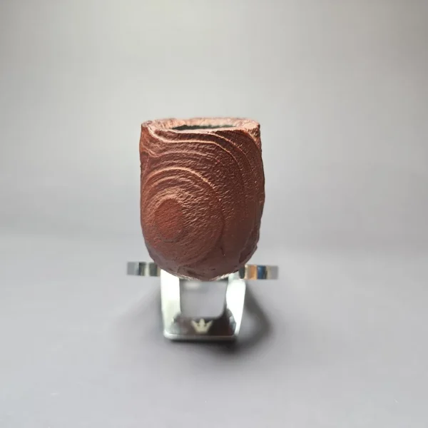 MBSD Briars by Piero Vitale Vintage Sandblasted Billiard w/ Zebrawood Briar Pipe, New - Image 3