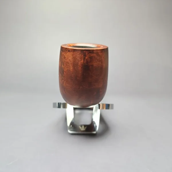 MBSD Briars by Piero Vitale Sienna Contrast Smooth Billiard w/ Zebrawood Briar Pipe, New - Image 4