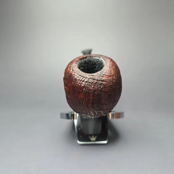 Papa Bear's Pipes by Tim Beaumont Sandblasted Wave Handmade Briar Pipe, New - Image 3