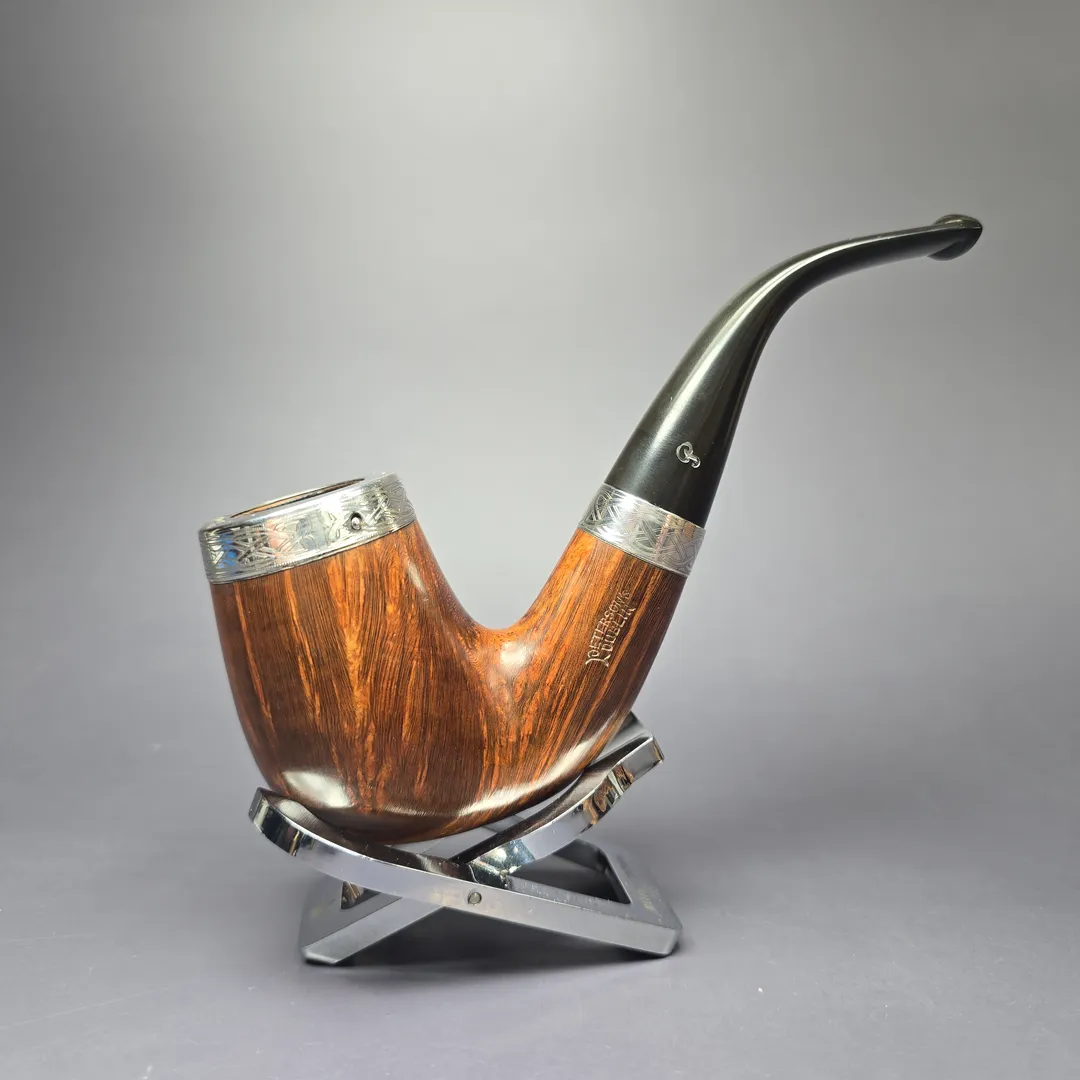 Peterson 2008 Pipe of the Year Smooth Bent Billiard Estate Briar Pipe, Irish Estates - Image 3