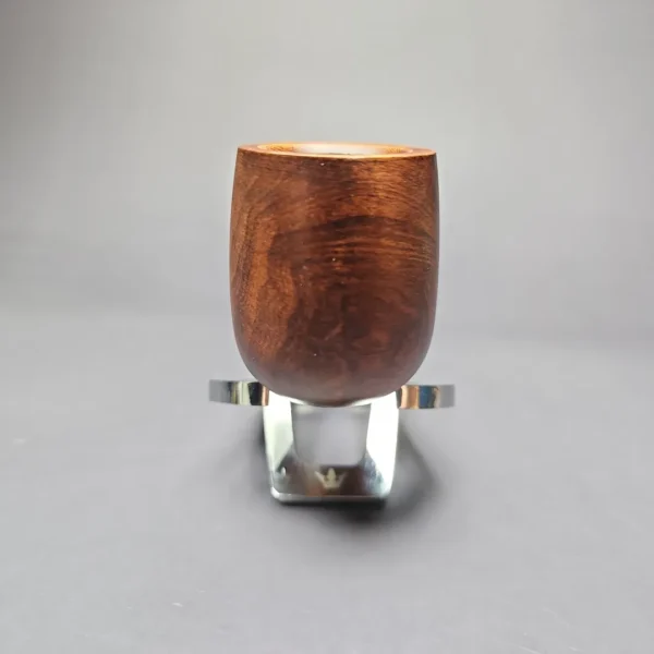 MBSD Briars by Piero Vitale Sienna Contrast Smooth Billiard w/ Zebrawood Briar Pipe, New - Image 3