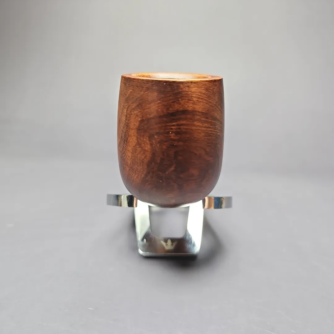 MBSD Briars by Piero Vitale Sienna Contrast Smooth Billiard w/ Zebrawood Briar Pipe, New - Image 3