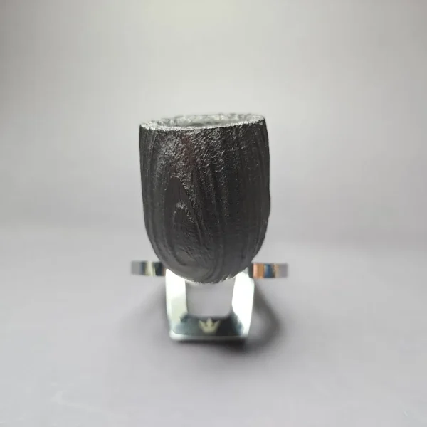 MBSD Briars by Piero Vitale Vintage Sandblasted Billiard w/ Zebrawood Briar Pipe, New - Image 3