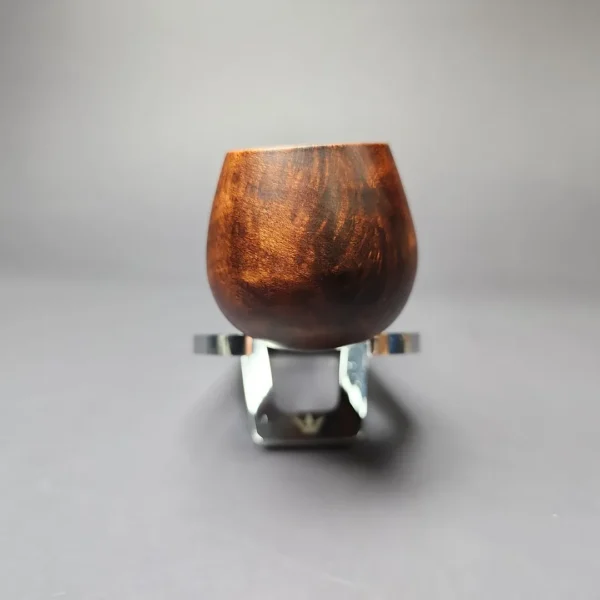 MBSD Briars by Piero Vitale Sienna Contrast Smooth Author w/ Boxwood Briar Pipe, New - Image 3