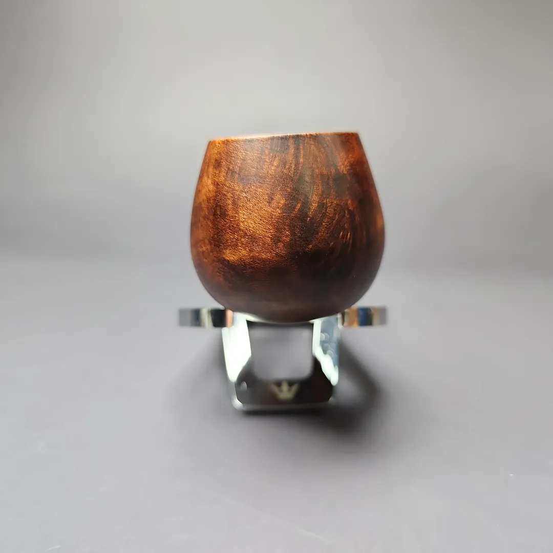 MBSD Briars by Piero Vitale Sienna Contrast Smooth Author w/ Boxwood Briar Pipe, New - Image 3