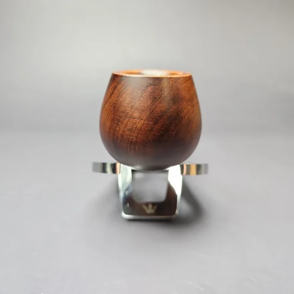 MBSD Briars by Piero Vitale Sienna Contrast Smooth Author w/ Boxwood Briar Pipe, New - Image 3