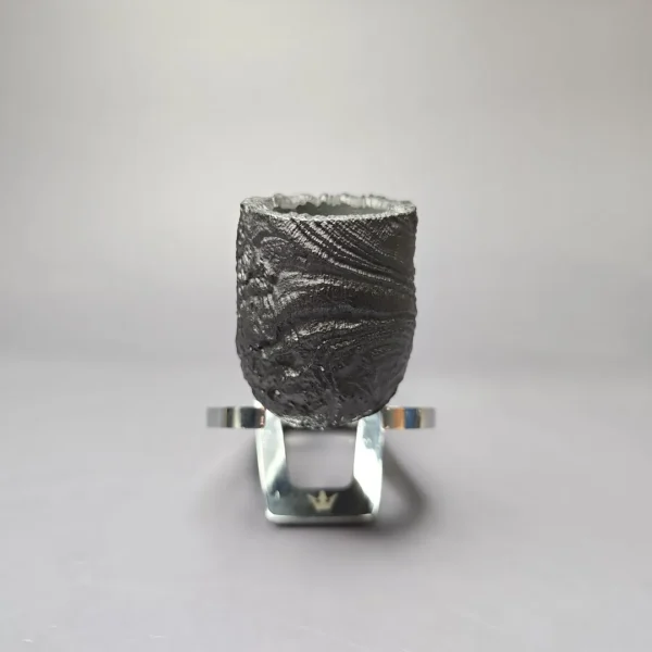 MBSD Briars by Piero Vitale Vintage Sandblasted Billiard w/Olivewood Briar Pipe, New - Image 3