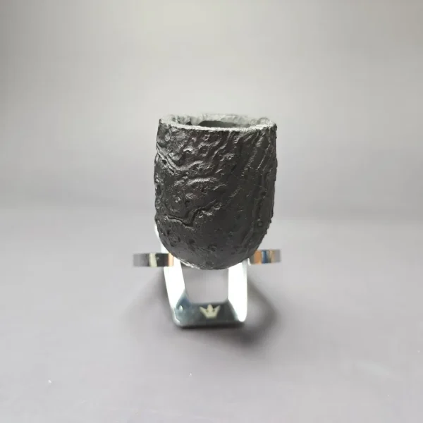 MBSD Briars by Piero Vitale Vintage Sandblasted Billiard w/Zebrawood Briar Pipe, New - Image 3