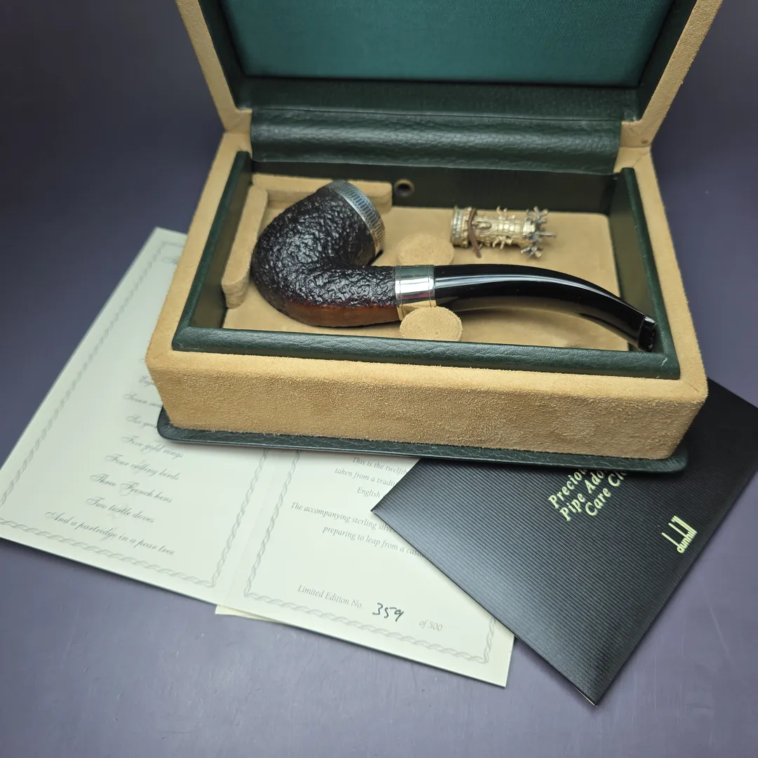 Dunhill Christmas 2004 Shell Briar w/ Case & Tamper Estate Briar Pipe, English Estates - Image 3