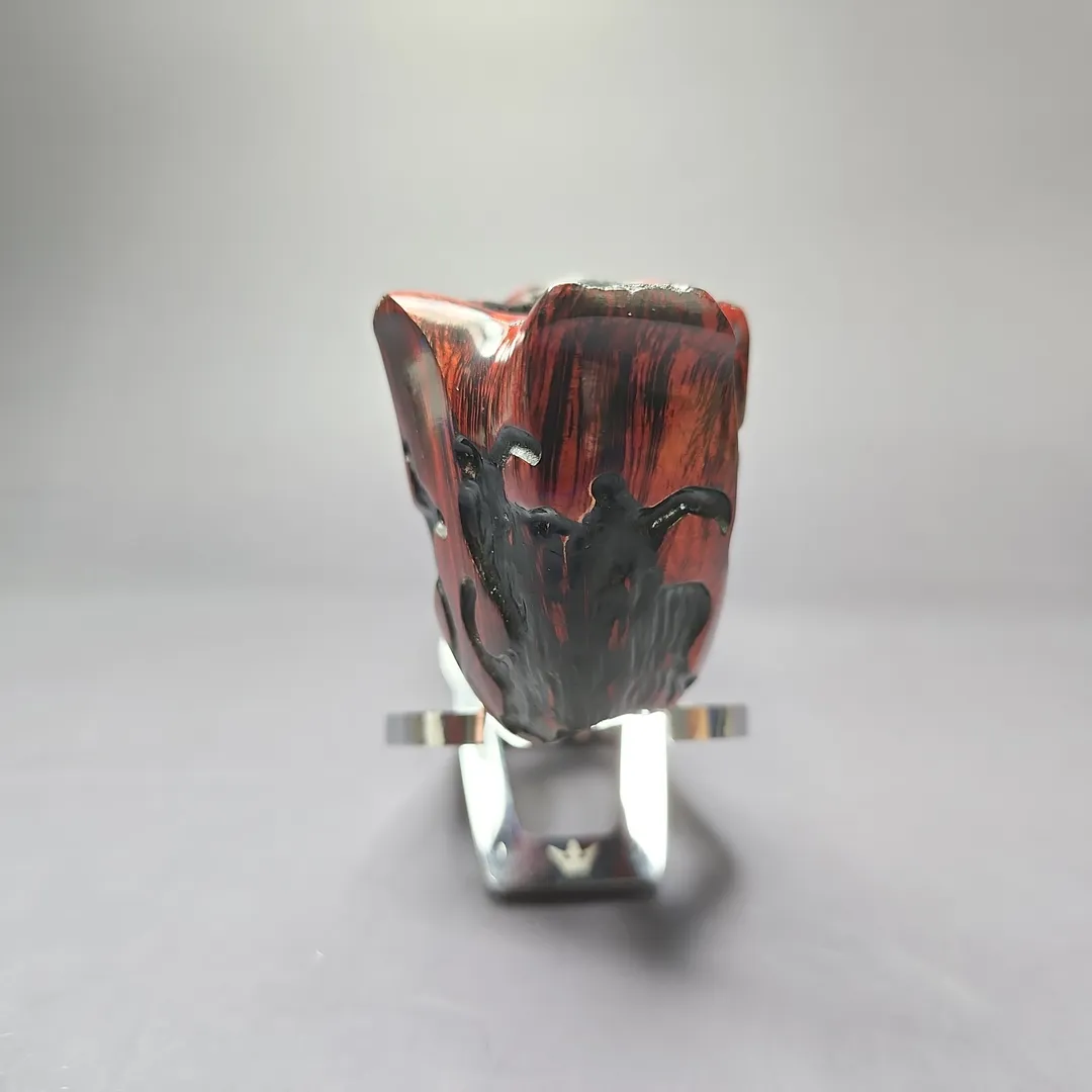 Nording Fantasy Partially Rusticated Freehand Estate Briar Pipe, Unsmoked - Image 3