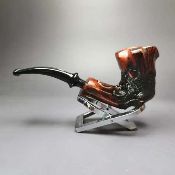 Nording Moss Partially Rusticated Freehand Estate Briar Pipe, Unsmoked - Image 3