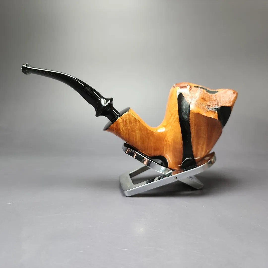 Nording Spiral Natural Smooth Freehand Estate Briar Pipe, Unsmoked - Image 3