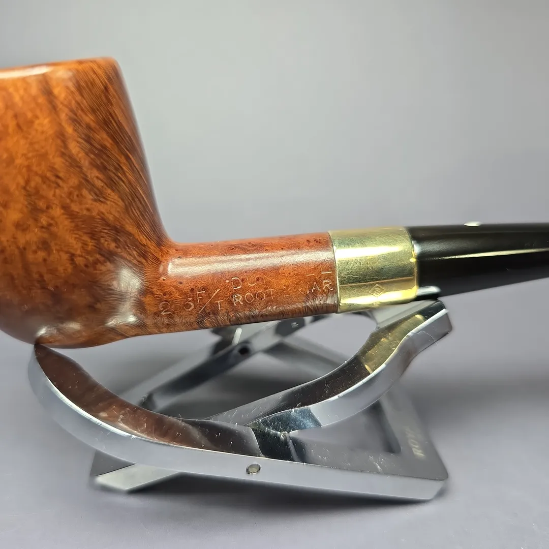 Dunhill 1968 Root Briar 263 w/ 9K Gold Billiard Estate Briar Pipe, English Estates - Image 3